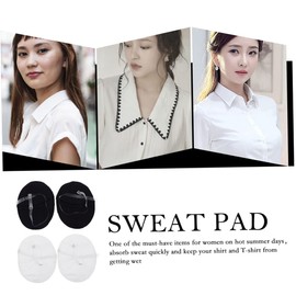 Baluue 3sets Sweat Sticker Pad Underarm Guards Cotton Quick Absorbent Underarm Pads for Summer Men Women Easy to Wear 2pairs*3