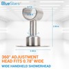 Shower Head Holder Stainless Steel 360° Rotatable Wand/Hose Sprayer Mount