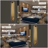 Pocket Door Hardware Gold，Privacy Pocket Door Lock with Pull, Sliding