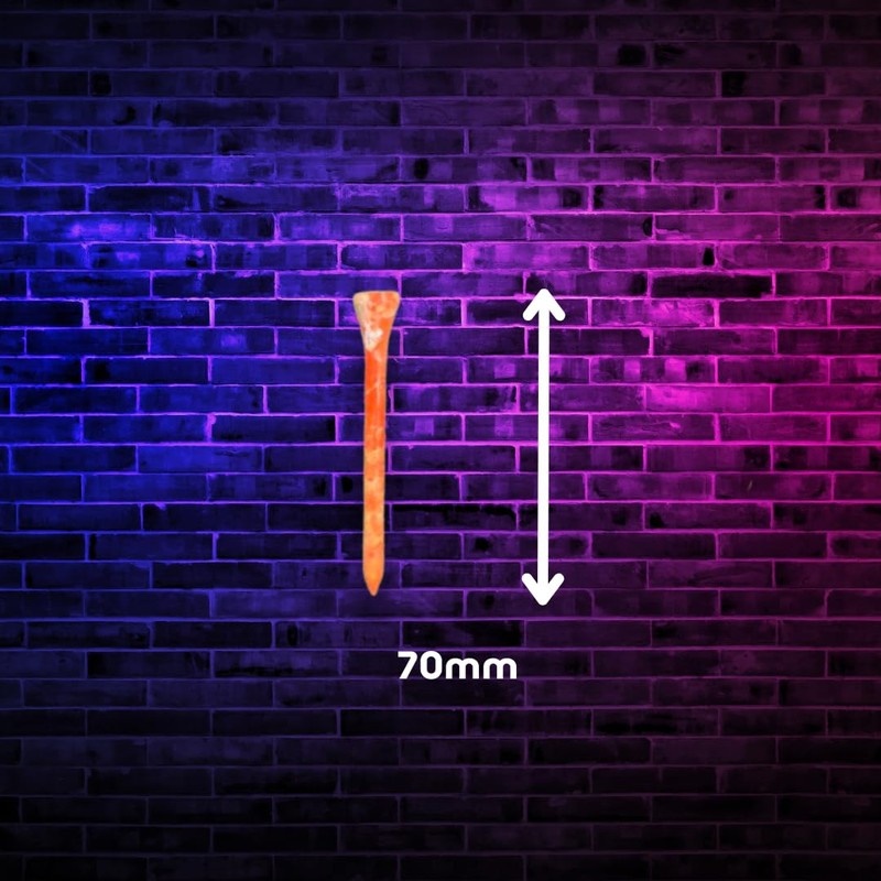 Neon Golf 100% Bamboo Graffiti Golf Tees - 70mm, Pack