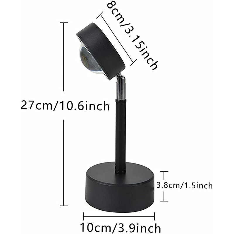 LEDON Projection Lamp Romantic Sunset LED Floor Rainbow Night Light