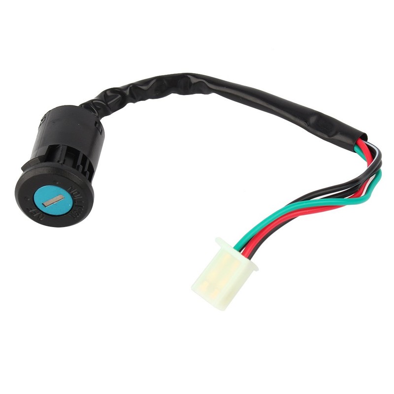 Key Switch 12V Waterproof 4-Wire Ignition Key Switch Waterproof Motorcycle