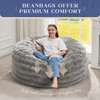 Hobestluk Bean Bag Chairs Beanbag Chair with Filler Adult Bean