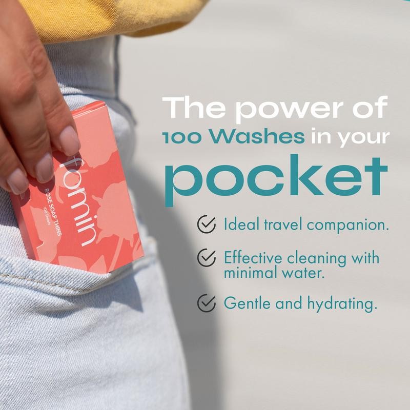 Fomin Antibacterial Soap Sheets for Hand Washing - Lavender -