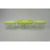 TUPPERWARE Ventsmart 2x 375 ml small rectangular green + 1x