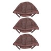 3pcs Stretchable Stocking Wig Cap Breathable Nylon Mesh Hat for