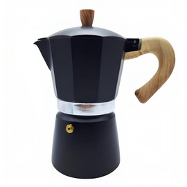 Cafetera Prensa Italiana 6 Tazas Express Manual Individual (Negra)