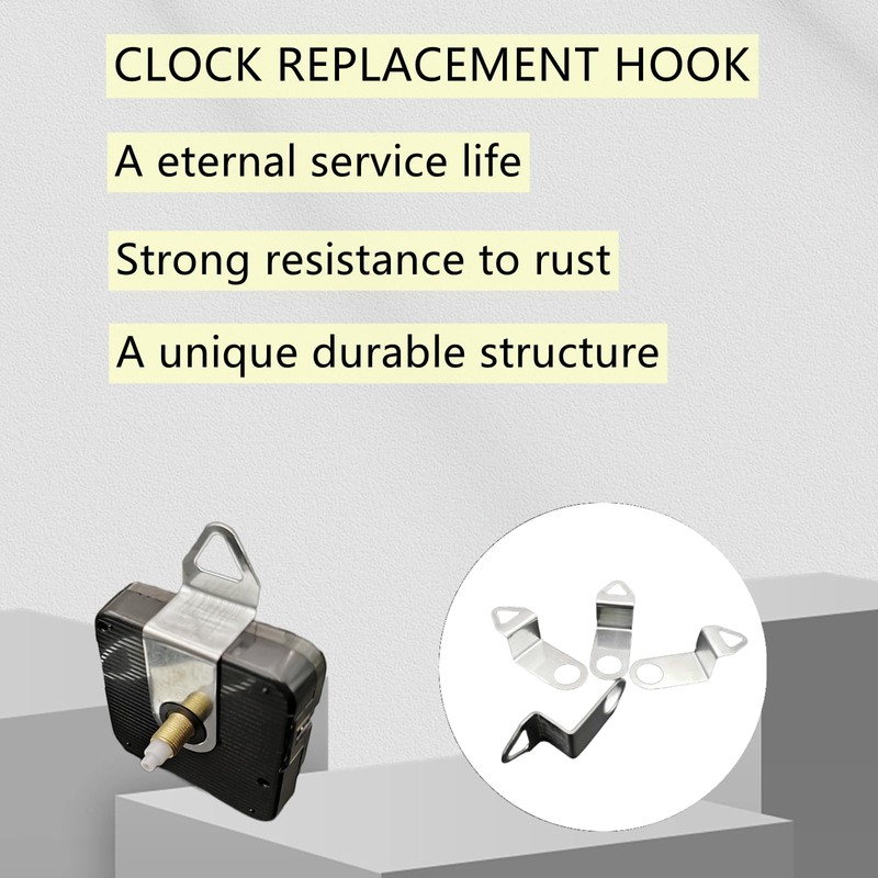 Luoyuanjia 10 Pcs Clock Movement Replacement Kit Clock Repair Kit