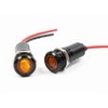 Alpinetech 2PCS PLB12M 12mm 1/2" 48V AC/DC LED Metal (Black