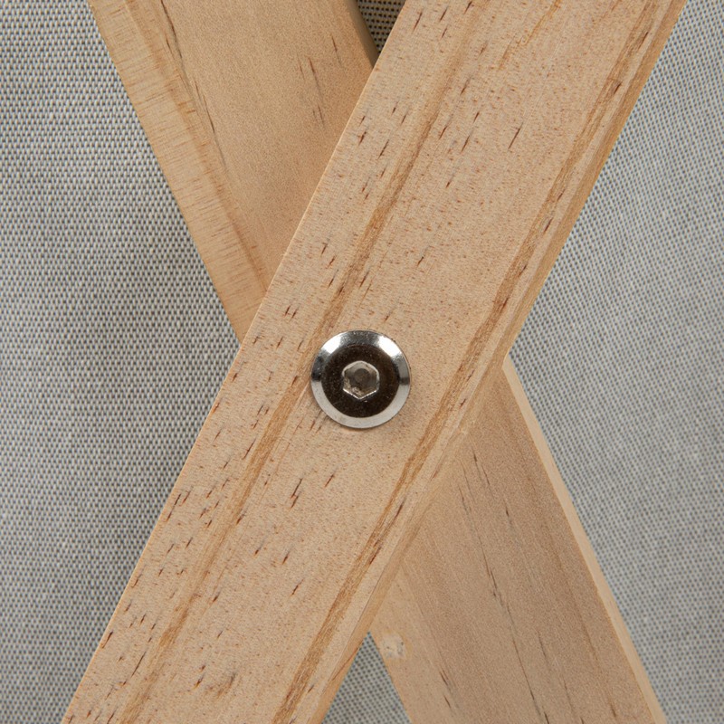 Household Essentials X-Frame Wood Laundry Hamper, Folding Wood Frame with