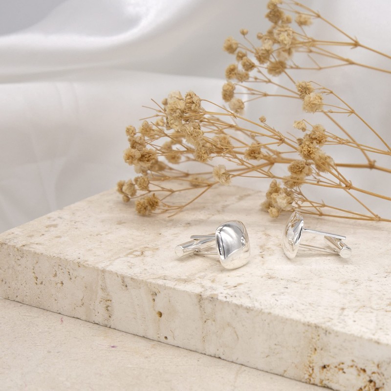 Tuscany Silver Men's Sterling Silver Square Cufflinks