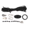 Anchor Trolley Kit with Rope Pulley Pad Eyes for Kayak