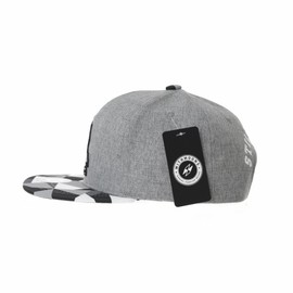 WITHMOONS TR2936 100% Cotton Straight Cap, Adjustable Size, Gray