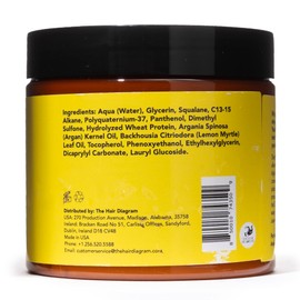 The Hair Diagram - Ashley Marie Protein Conditioner Treatment - Natural Strengthening Conditioner Enriched with Argan Oil & Hydrolyzed Wheat Protein - Color Safe - Paraben & Sulfate Free - 12oz