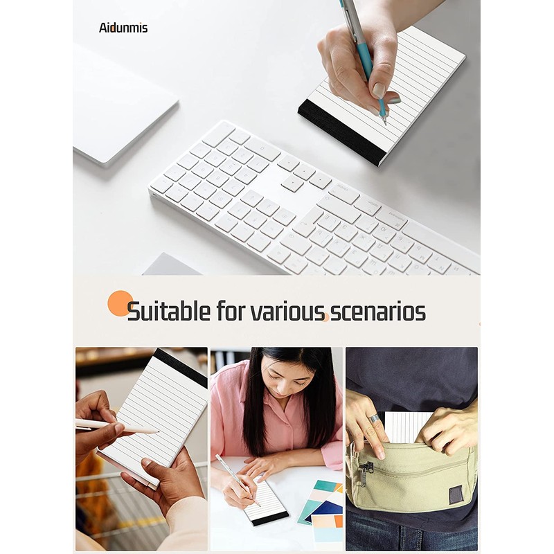 12 Pack A7 Small Pocket Notepad for Office Mini Note