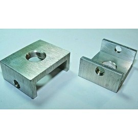 Unbranded QTY6 SMALL ALUMINUM U- MOUNT SUPPORT SWITCH  FITTING HOLDER 1X1.25"X1/2" USA DIY