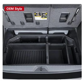 QXZcar For 2021-2025 Toyota Sienna Trunk Organizer, MPV Insert Cargo Rear Hatch Storage Box, Extra Space fits Sienna Under Cargo Floor Storage Bins Accessories