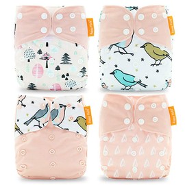 HahaGo Baby Cloth Nappies - Washable & Reusable Nappies - All-in-One Pocket Nappy for Most Babies and Toddlers