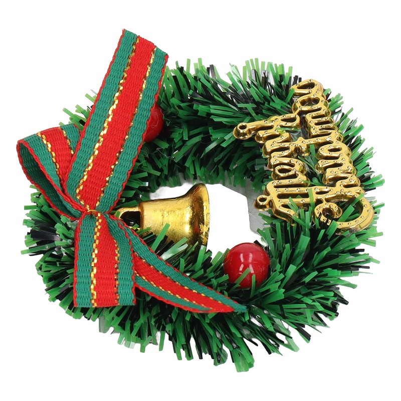 10Pcs Dollhouse Christmas Wreath Exquisite Colors Cute Life Scenes Miniature