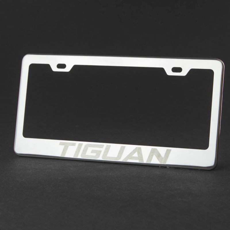 KA Depot One Tiguan Laser Engraved Stainless Steel License Plate