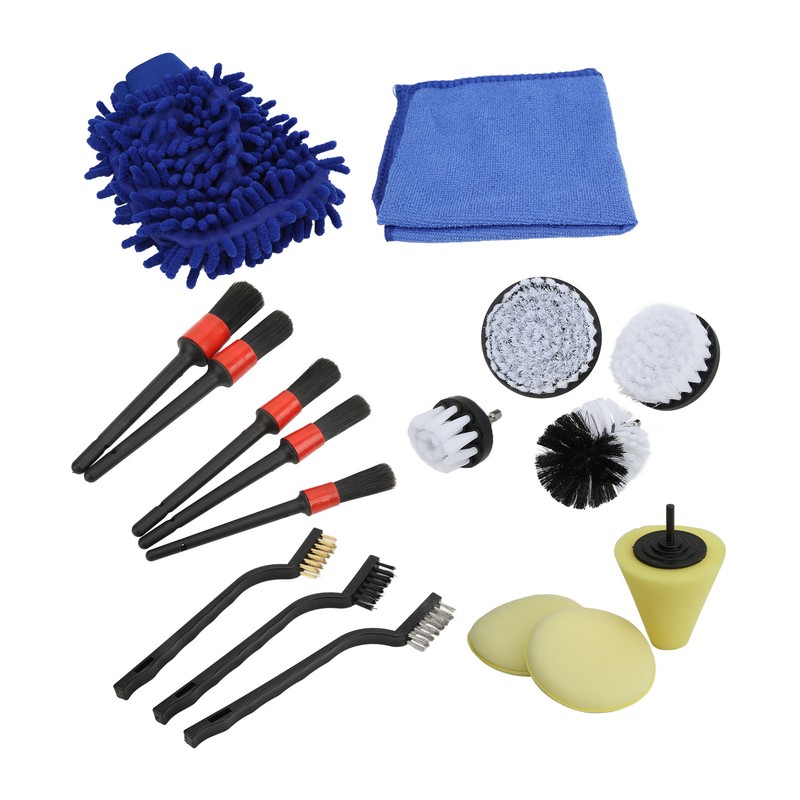 Car Detailing Brushes Set Flexibility Durable Soft Car Cleaning Brush