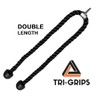 TRI-GRIPS Double Length Ropes 1.4m, Black
