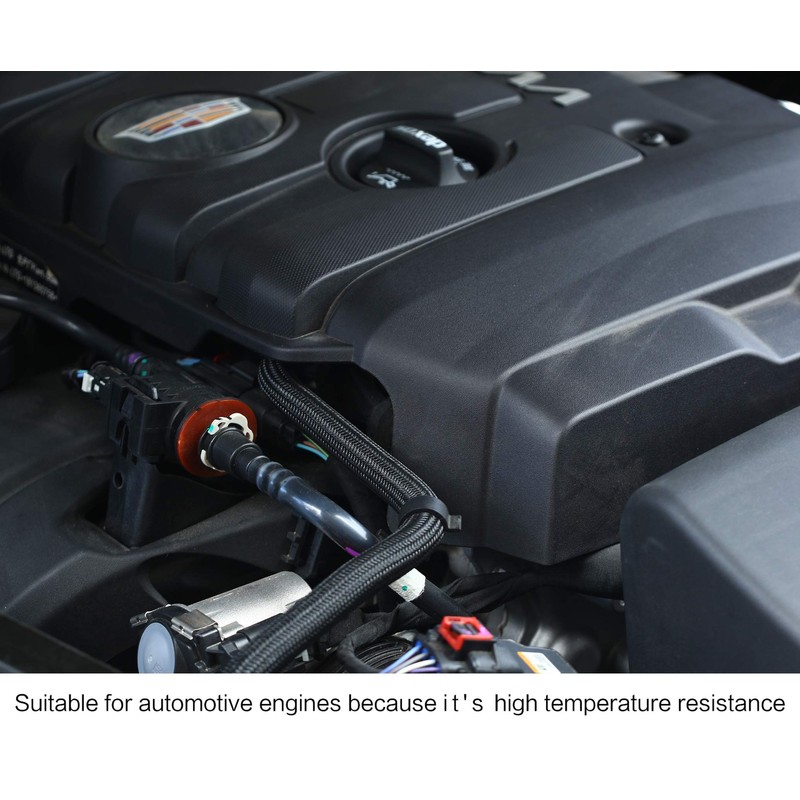 25ft - 1/2 inch PET Expandable Braided Sleeving – Black