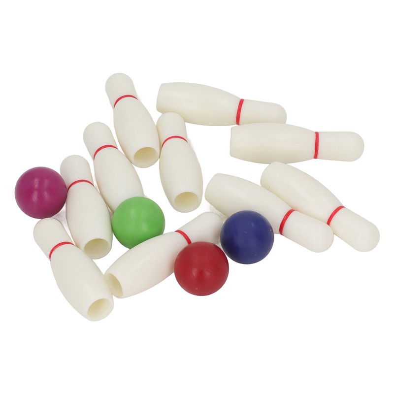 Kids Bowling Set Educational Interactive Resin with 10 Bowling Pins
