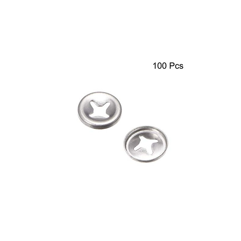 sourcing map Pack of 100 M3 Star Lock Washers 2.5
