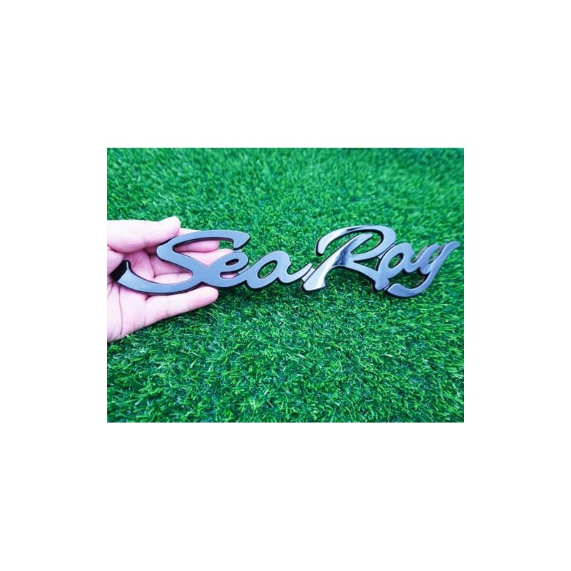 1x Sea Ray Searay Script Boat Letters Logo Badge 3D