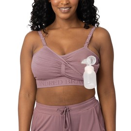 Kindred Bravely Sublime Pumping Bra Hands Free | Nursing and Pumping Bra in One | Wearable Breast Pump Bra (Twilight, Small)