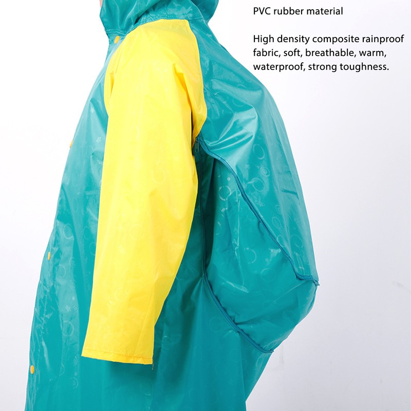 Kids Raincoat Toddler Windprood Rain Poncho Reusable Rain Jacket with