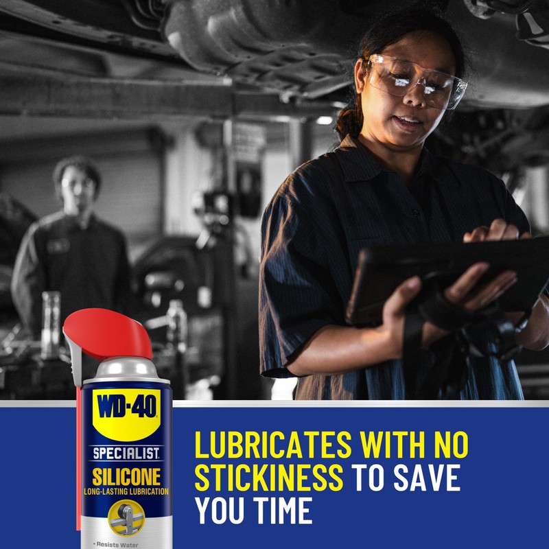 WD-40 Specialist Silicone Lubricant with Smart Straw Sprays 2 Ways,