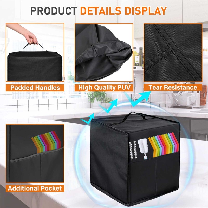 Cocktail Machine Dust Cover, Heat Resistant Waterproof Dust Cover for