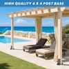 TAYORY 6x6 Post Base 2 Pcs,Inner Size 5.6"x5.6" Post Anchors,