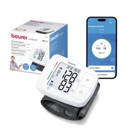 Beurer BC21 Baumanómetro Digital de Muñeca, Monitor de Presión Arterial Automático con Función de Voz, Memoria para 2 Usuarios y Detección de...      