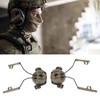 2Pcs Suspension Headset Bracket Helmet 19‑21mm Rail Adapter Rotatable Headphones
