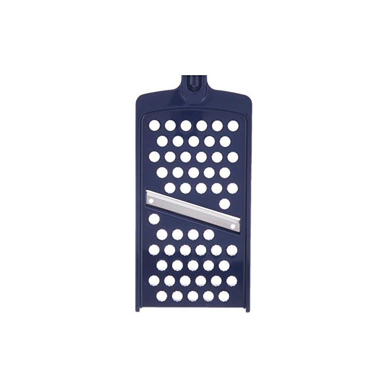 DELISH KITCHEN Pearl Metal Grater, Navy, 9.6 x 3.5 x