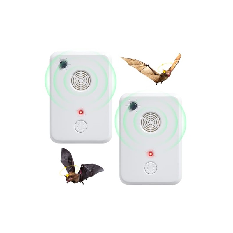 2026 Upgraded Bat Fortress Mini Repeller Indoor Deterrent Ultrasonic Bat