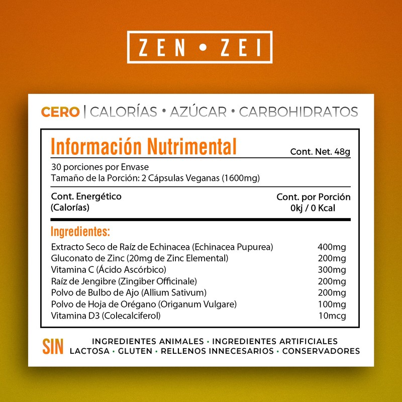 ZENZEI | IMMUNE PRO | Científicamente Formulado con 6 Ingredientes