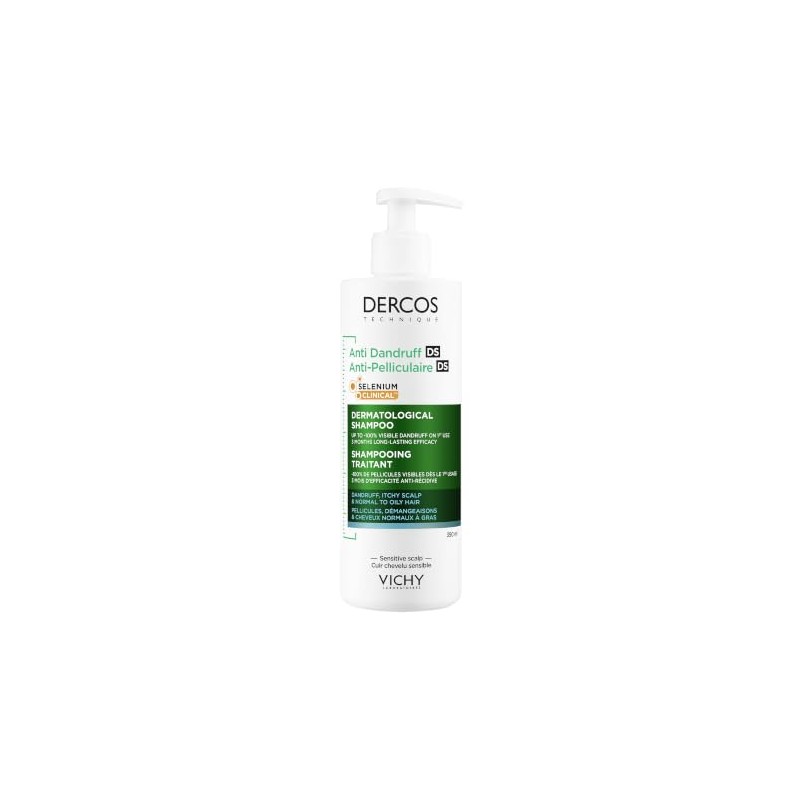 Vichy Dercos Technique Anti-Dandruff Purifying Shampoo, With 1% Salicylic Acid