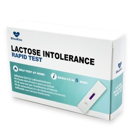 BlissKiss Lactose Intolerance Test Kit - Quick, Accurate Home Self-Test Kit for Infants & Adults, Includes Multi-Language Instructions, 5-Min Results, Easy 4-Step Process