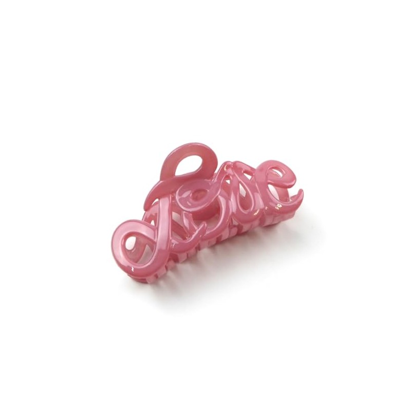 Haarspange "Love", 8,5 cm, Rosa