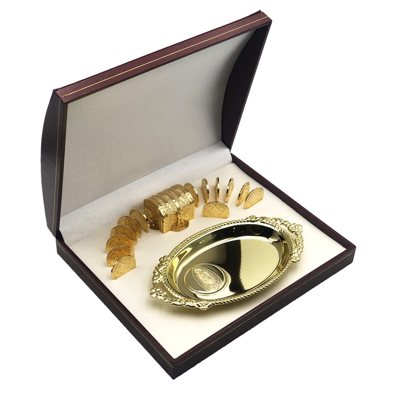 Arras de Boda Matrimoniales Con Baño de Oro de 24k