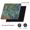 Tomhong 2D Flat Irises Flower Dishwasher Magnetic Cover 23x26 Inch