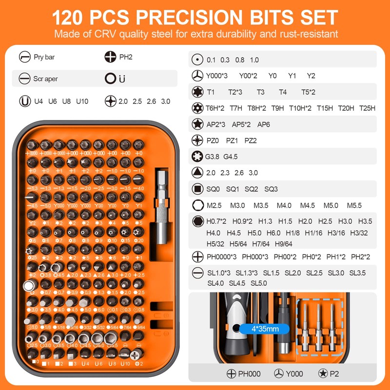 130 in 1 Precision Screwdriver Set Upgrade Version Mini DIY