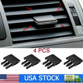 AMPRO 4x Auto Air Conditioning A/C Vent Blade Slice Clip Kit Black For Toyota Corolla