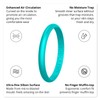 Knot Theory Turquoise Thin Stackable Silicone Ring - 2mm Slim