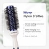 AIMIKE Nano Ionic Tech Small Round Brush, Ceramic Brush for