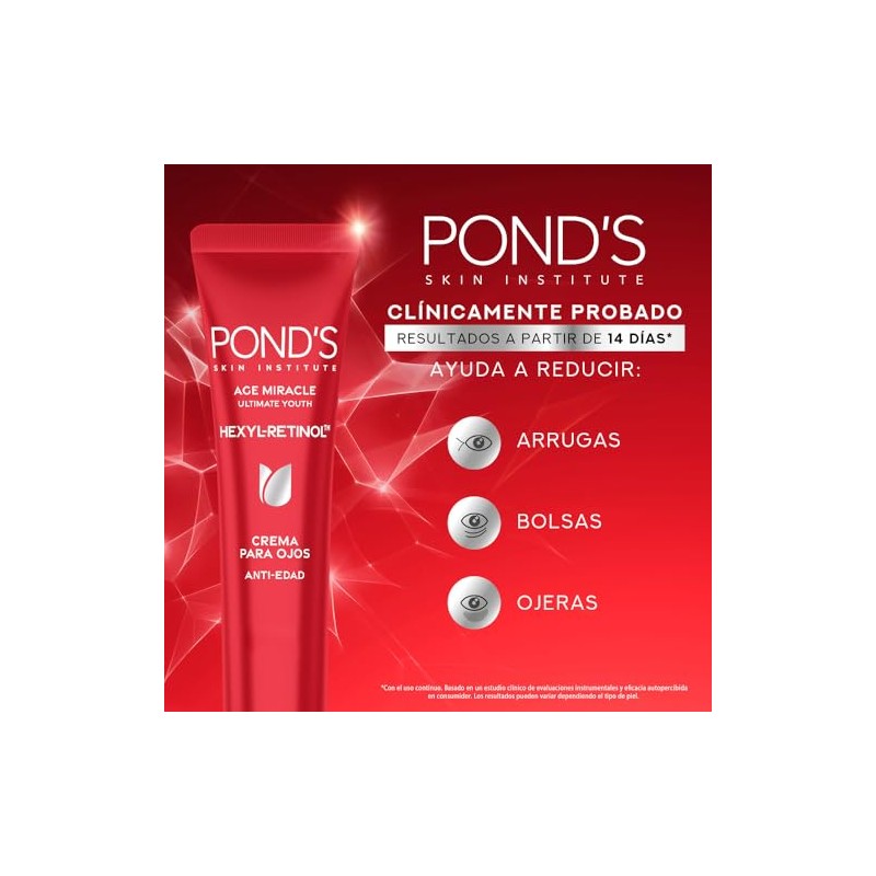 POND'S Crema Ojos Age Miracle Ultimate Youth Hexyl-Retinol 15 ml
